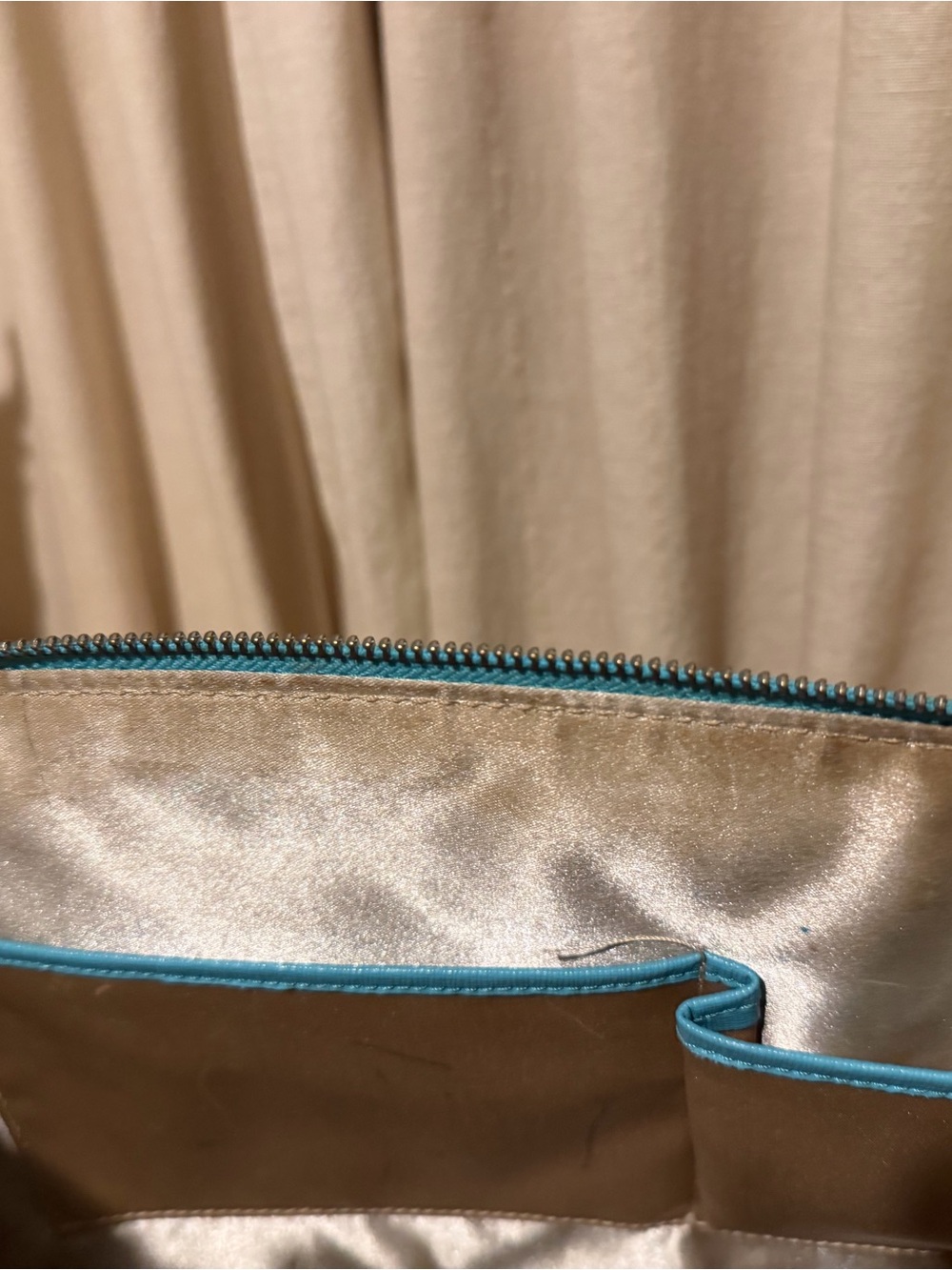 Classic Dome Satchel Handbag in Turquoise - Picture 9 of 10